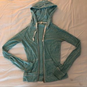 XSmall Aeropostale Turquoise Zip Up Hoodie